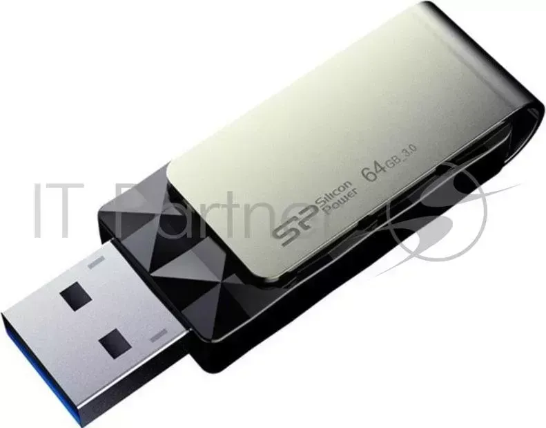 Флеш Диск SILICON POWER 64Gb Blaze B30 SP064GBUF3B30V1K USB3.0 черный