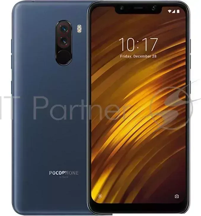 Смартфон XIAOMI Pocophone F1 128Gb 6Gb синий моноблок 3G 4G 2Sim 6.18" 1080x2246 Android 8.1 12Mpix 802.11 a/b/g/n/ac BT GPS GSM900/1800 GSM1900 MP3 F