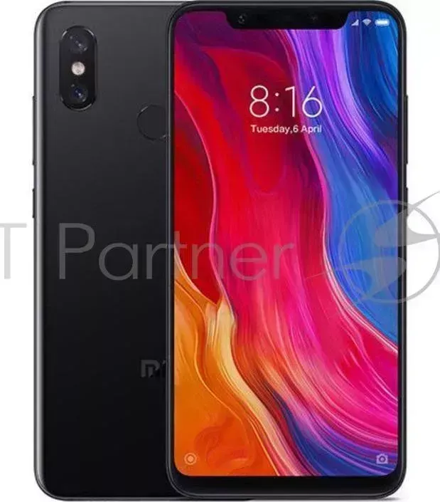 Смартфон XIAOMI Mi 8 64Gb 6Gb черный моноблок 3G 4G 2Sim 6.21" 1080x2248 Android 8.1 12Mpix 802.11 a/b/g/n/ac BT GPS GSM900/1800 GSM1900 MP3