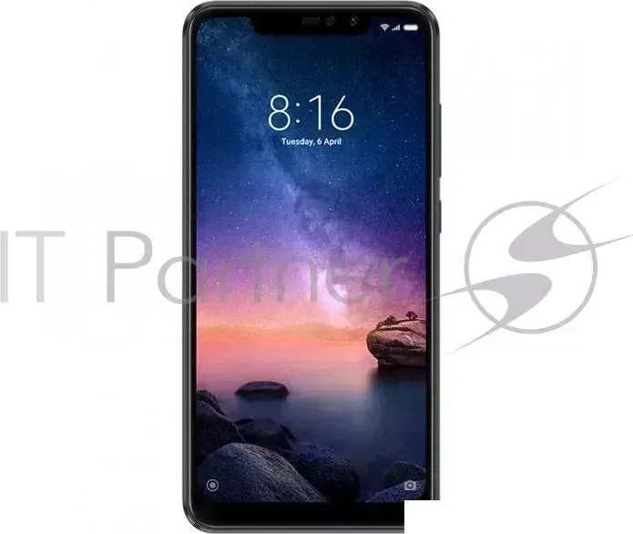 Смартфон XIAOMI Redmi Note 6 Pro Black 8 Core 1.8GHz /3GB/32GB/6.26'' 2280x1080/12Mpix 5Mpix/20Mpix 2Mpix/2 Sim/3G/LTE/BT/Wi Fi/GPS/AGPS/GLONASS/BDS/G