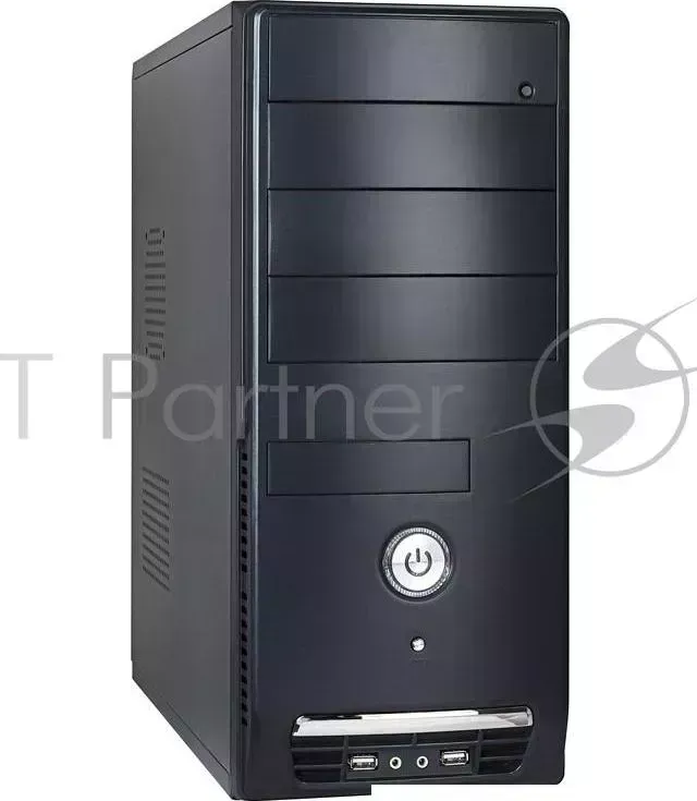 Корпус Miditower Exegate CP-501 <Black, БП CP500, 80mm, ATX, 3*SATA, USB, Audio>