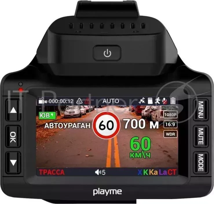 Видеорегистратор Playme PlayMe TURBO с радар-детектором и GPS информатором