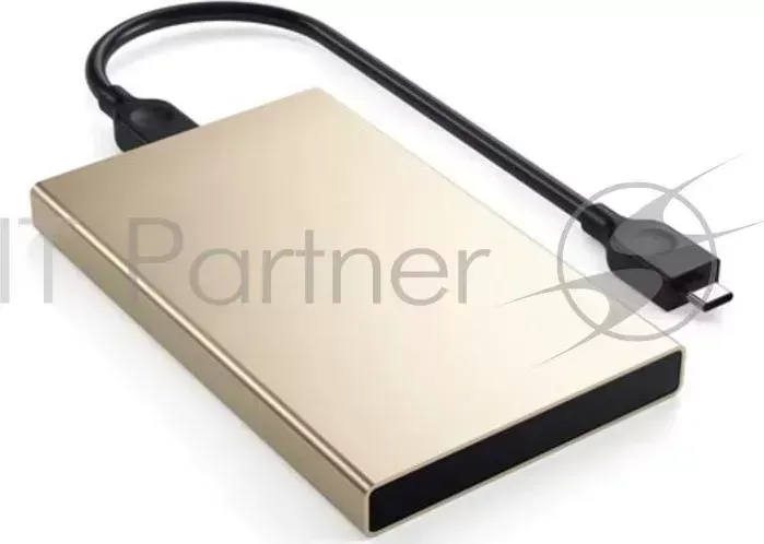 Корпус Satechi Aluminum USB Type C External HDD Enclosure для жесткого диска HDD или SSD. Материал алюминий. Цвет золотой.