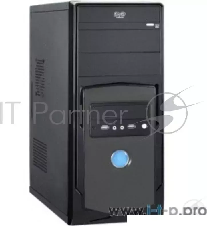 Корпус Miditower Exegate XP 328 Black, ATX, XP500, Black,120mm , 2*USB, Audio