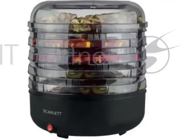 Корпус SCARLETT SC FD421010 5под. 250Вт черный механическое управление мощность 125 Вт число поддонов: 5 максимальная загрузка 5 кг пластиковый поддоны из проз
