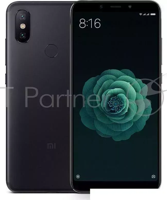 Смартфон XIAOMI Mi A2 Black 8 Core 2.0GHz /4GB/64GB/5.99" 2160x1080/2 Sim/12MP 20MP/20MP/3G/LTE/IRDA/BT/Wi Fi/GPS/Android 8.1