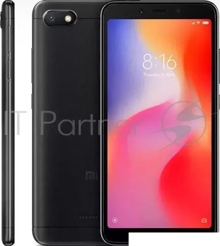 Смартфон XIAOMI Redmi 6A 2Gb/32Gb Black Global