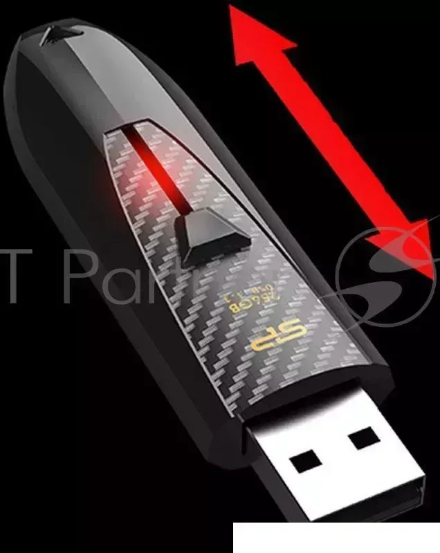 Флеш Диск SILICON POWER 128Gb Blaze B25 SP128GBUF3B25V1K USB3.0 черный