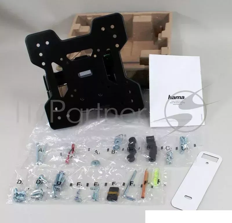Кронштейн для телевизора Hama Fullmotion TV Premium черный 19"-48" макс.30кг настенный HAMA TV