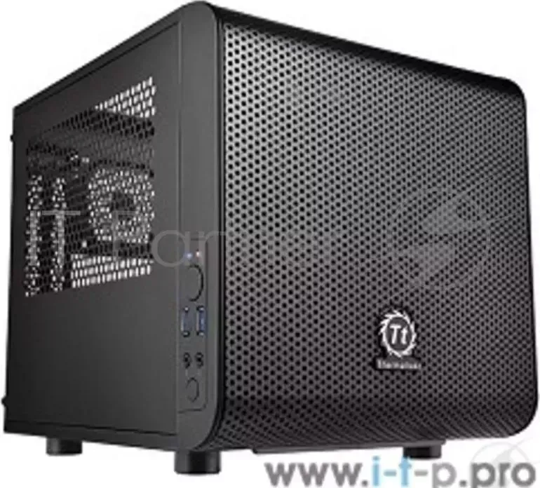 Корпус Case Tt Core V1 CA-1B8-00S1WN-00 mATX/ win/ black/ USB3.0/ no PSU Thermaltake Tt V1 no
