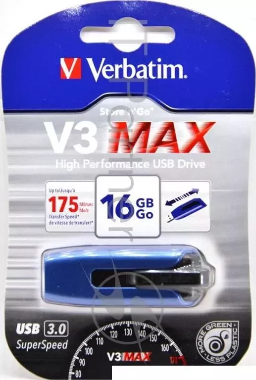 Флеш Диск VERBATIM 16Gb V3 Max Store n Go Drive 049805 USB3.0