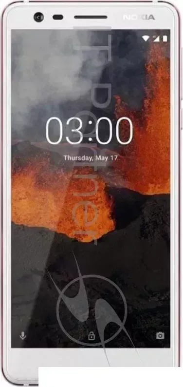 Смартфон NOKIA 3.1 DS TA 1063 WHITE, 5.2'' 1440x720, 1.5GHz, 8 Core, 2GB RAM, 16GB, up to 128GB flash, 13Mpix/8Mpix, 2 Sim, 2G, 3G, LTE, BT, Wi Fi, NFC, GPS, T