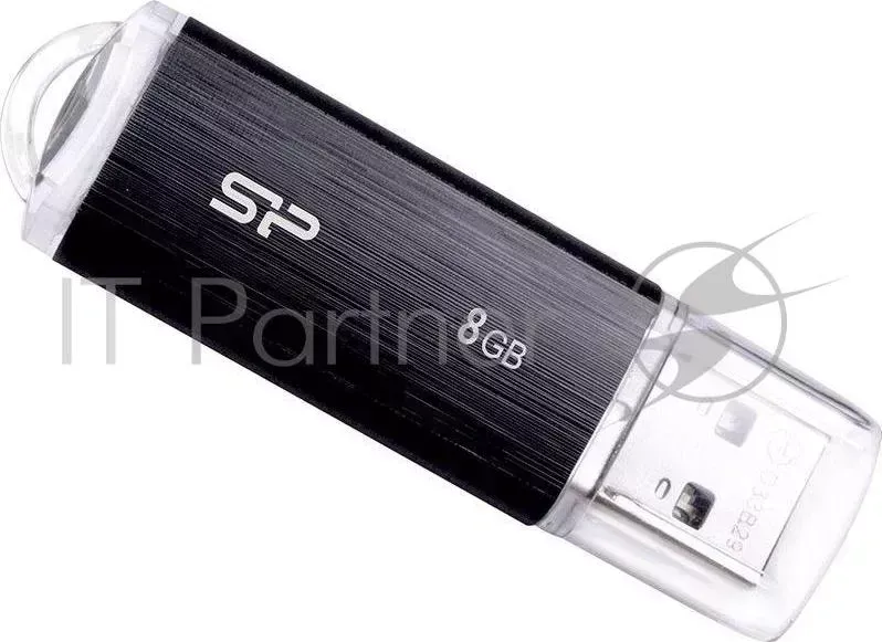 Флеш Диск SILICON POWER 8Gb Ultima U02 SP008GBUF2U02V1K USB2.0 черный