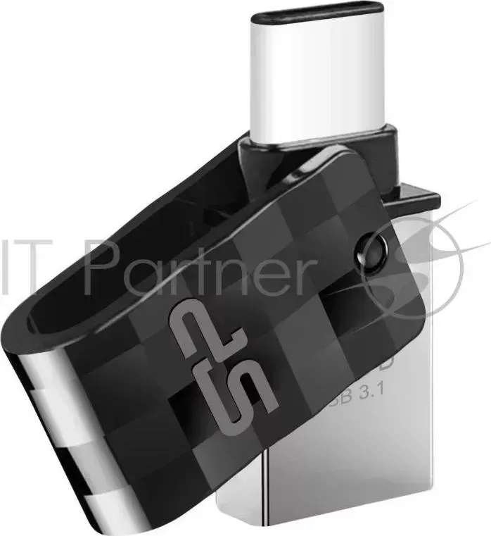 Флеш Диск SILICON POWER 32Gb C31 SP032GBUC3C31V1K USB3.1 серебристый/черный