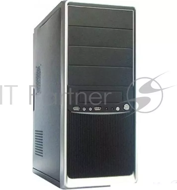 Корпус Miditower SP Winard 3010 w/o PSU black/silver 2*USB 2*Audio 24pin ATX Super Power SP