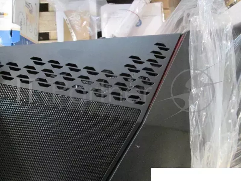 Корпус AEROCOOL (Поврежденная упаковка)(Трещина в середине на передней панели - внимание на фото) CyberX без БП, с дверцей, с Card Rider, ATX, черный