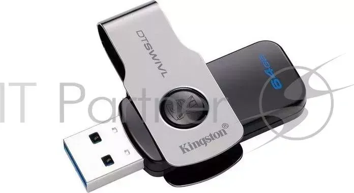 Флеш накопитель 64GB KINGSTON DataTraveler SWIVL USB 3.1 Metal/color