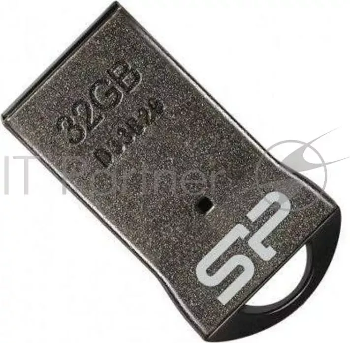 Флеш Диск SILICON POWER 32Gb Touch T01 SP032GBUF2T01V1K USB2.0 черный/серебристый