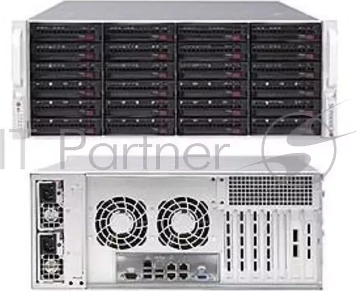 Корпус SuperMicro CSE-846BE1C-R1K28B 2x1280W черный Supermicro для сервера 4U 1280W BLACK CSE 846BE1C R1K28B SUPERMICRO