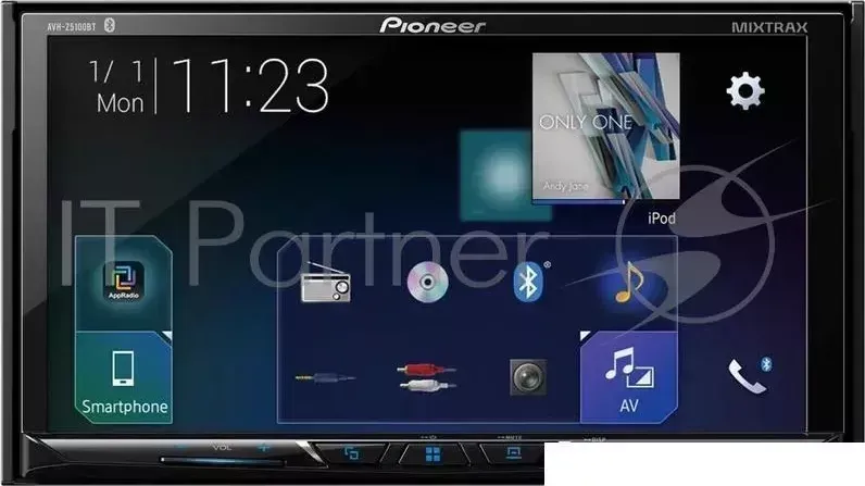 Автомагнитола CD DVD Pioneer AVH-Z5100BT 2DIN 4x50Вт PIONEER CD