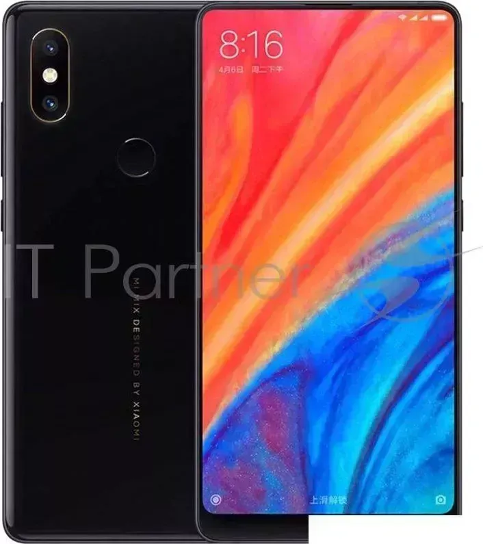 Смартфон XIAOMI Mi MIX2S 64Gb 6Gb черный моноблок 3G 4G 2Sim 5.99" 1080x2160 Android 8.0 12Mpix 802.11 a/b/g/n/ac BT GPS GSM900/1800 GSM1900 MP3