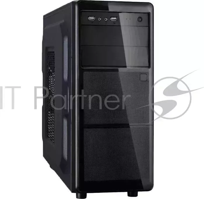 Корпус Miditower Exegate XP-325 Black, ATX, <XP600, Black,120mm>, 2*USB, Audio