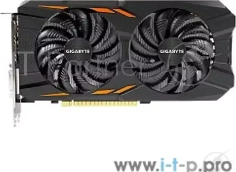 Видеокарта GIGABYTE GTX 1050 Ti / GV-N105TWF2-4GD / 4Gb GDDR5/128-bit, PCI-Ex16 3.0, DVI-Dx1, DP1.4x1, HDMI2.0bx3, ATX, 2-slot cooler, RTL GIGABYTE Ti / /