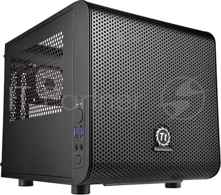 Корпус Thermaltake Core V1 черный без БП miniITX 1x200mm 2xUSB3.0 audio bott PSU