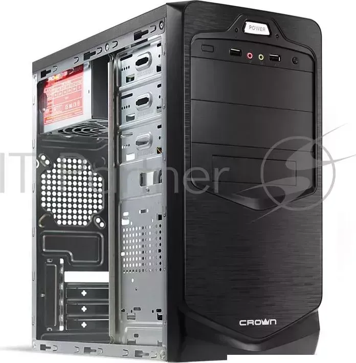 Корпус MiniTower CROWN CMC-401 black mATX (CM-PS450office)