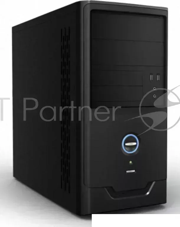 Корпус Accord ACC-B022 черный без БП mATX 1x80mm 1x92mm 2x120mm 4xUSB2.0 audio