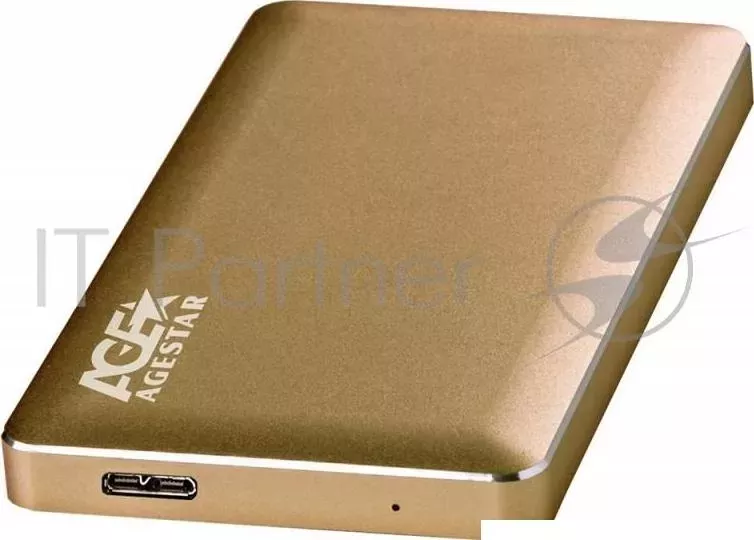 Внешний корпус для HDD AGESTAR 3UB2A16 SATA алюминий золотистый 2.5"