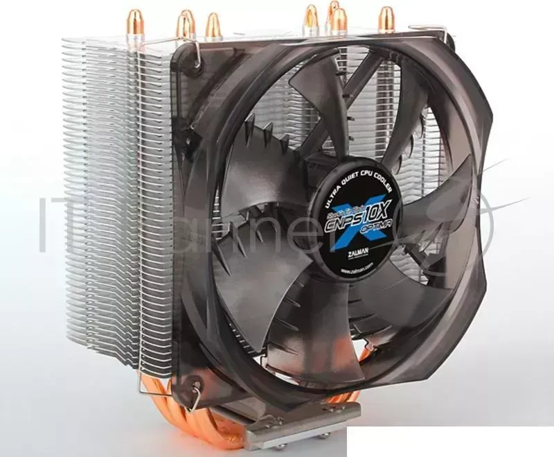 Вентилятор CNPS10X OPTIMA retail (Intel Socket: 2011, 1155, 1156, 775, 1366 AMD Socket: AM3+, AM3, AM2+, AM2, алюминиевый с медным основанием и 4-мя т ZALMAN с и т