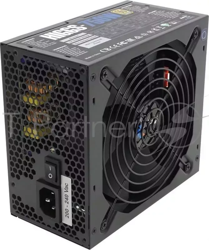 Блок питания Aerocool 750Вт HIGGS-750W ATX, КПД >90%, модульный, 4x PCI-E (6+2-Pin), 8x SATA, 5x MOLEX 14cm fan AEROCOOL 4x 8x 5x