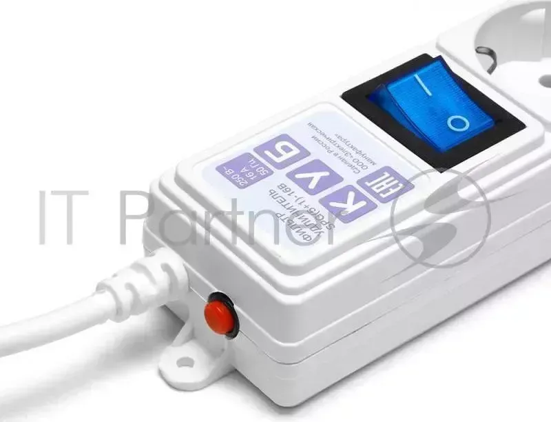 Сетевой фильтр Powercube SPG(5+1)-16B-3М-WHITE 3м (6 розеток) белый (коробка) Power Cube (6