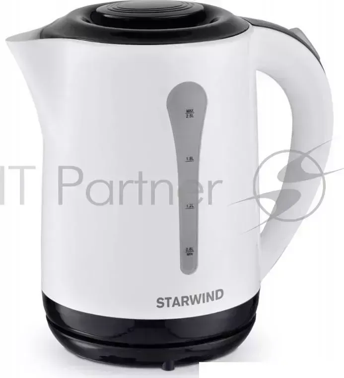 Чайник электрический STARWIND SKP2212 2.5л. 2200Вт белый/черный корпус: пластик