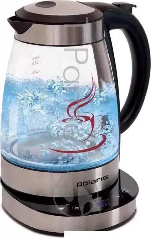 Чайник электрический POLARIS PWK 1714CGLD 1.7л. 2200Вт черный корпус: стекло