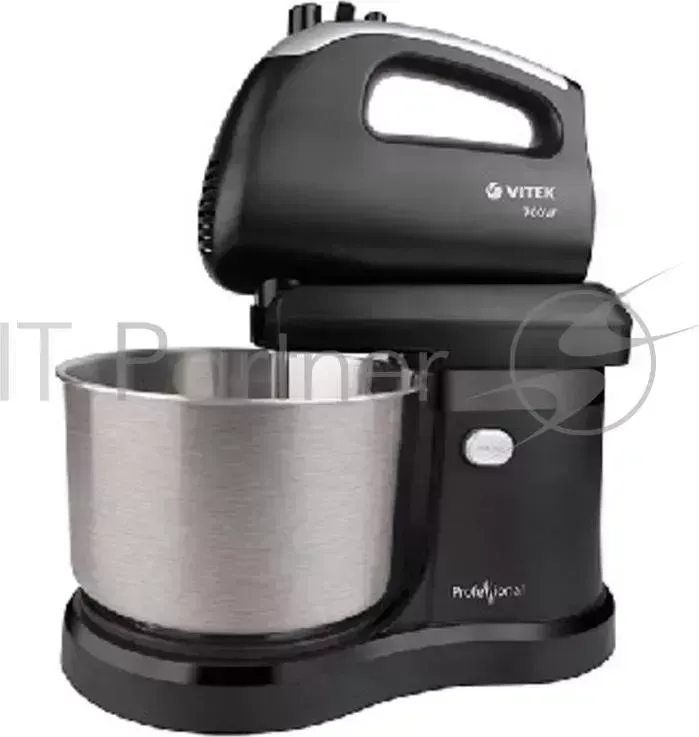 Миксер VITEK VT-1417 ST Мощность 700Вт. Объем чаши 2,8л. Материал чаши сталь. Материал корпуса пластик. 5 скоростей. Турборежим. Крюки для замешивания VITEK ST 5