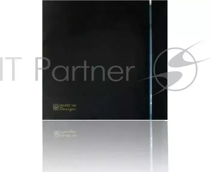 Вентилятор вытяжной SOLER&PALAU Silent-100 CZ Black Design 4C 95 м3/ч. Установочный д 98.9мм