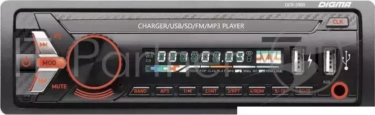 Автомагнитола DIGMA DCR 390R 1DIN 4x45Вт