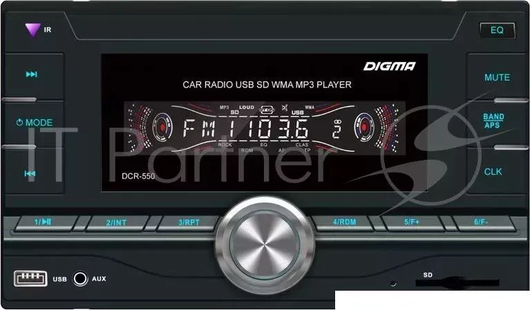 Автомагнитола DIGMA DCR 550 2DIN 4x50Вт