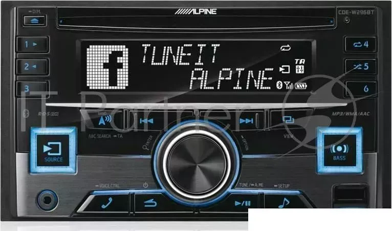 Автомагнитола CD ALPINE CDE W296BT 2DIN 4x50Вт