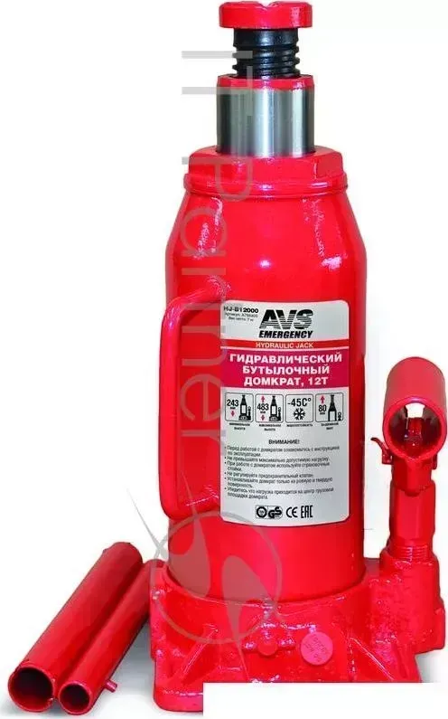 Домкрат AVS HJ B12000 12т. 243 483мм.