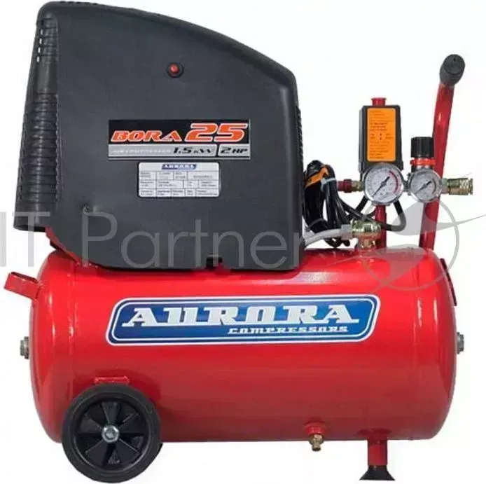 Компрессор AURORA BORA 25 1500Вт 220В 201л/мин 8Бар ресивер 24л без 25кг