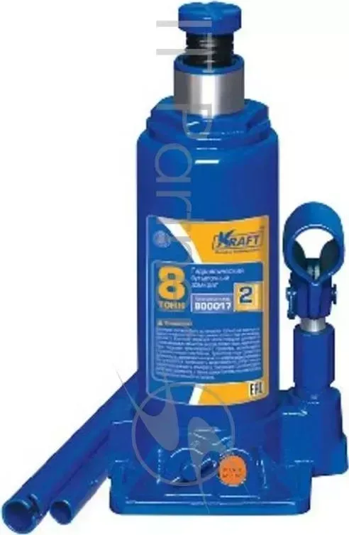 Домкрат бутылочный 8 т. KRAFT ( min 230mm-max 465mm) КТ 800017 KRAFT 8 (