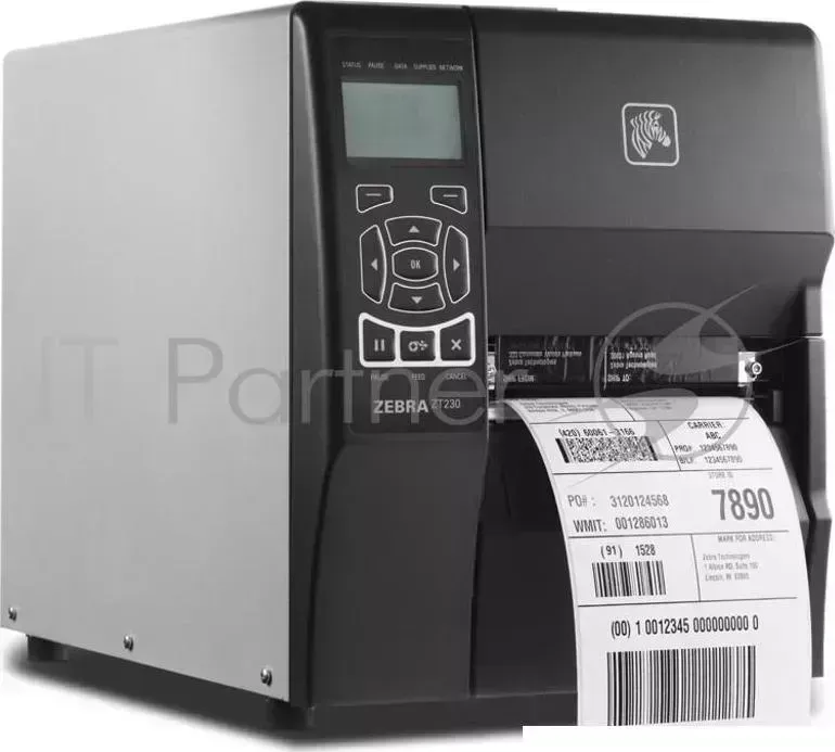 Принтер этикеток Zebra TT Printer ZT230. 203 dpi, Euro and UK cord, Serial, USB, Int 10/100