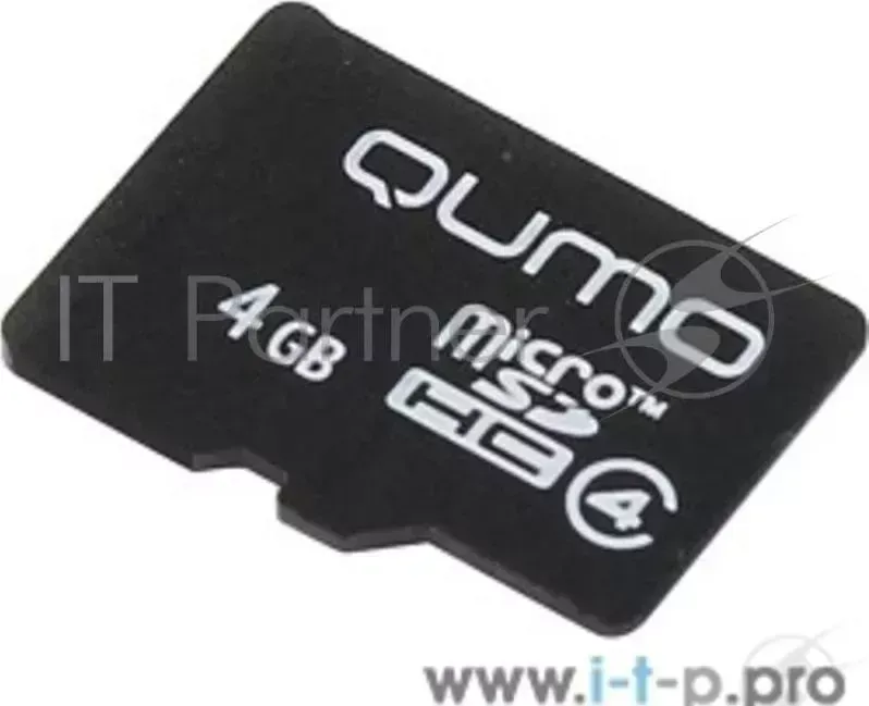 Флэш карта QUMO QM4GMICSDHC4NA MicroSDHC Class 4 Micro SecureDigital 4Gb { 4}