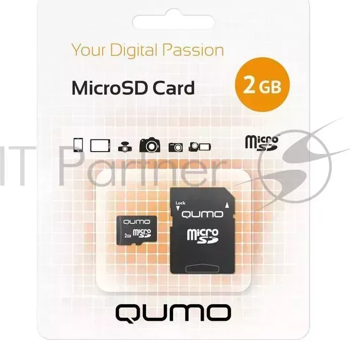 Флэш карта QUMO QM2GMICSD Micro SecureDigital 2Gb