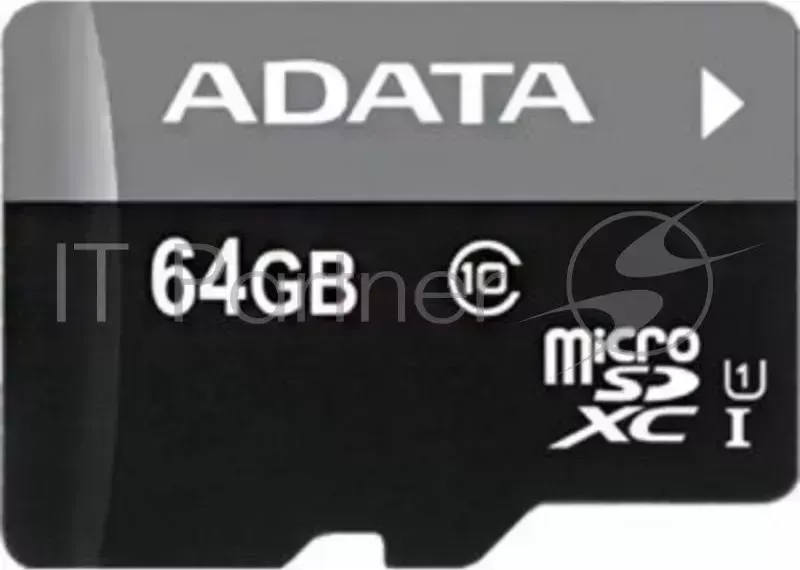 Флэш карта ADATA AUSDX64GUICL10 RA1 MicroSDXC Class 10 UHS I, SD adapter Micro SecureDigital 64Gb - { 10 -I, SD }