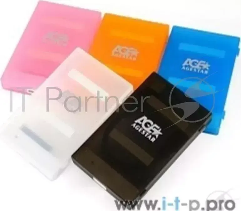 Корпус AGESTAR 3UBCP1 6G BLUE USB 3.0, пластик, синий, безвинтовая конструкция