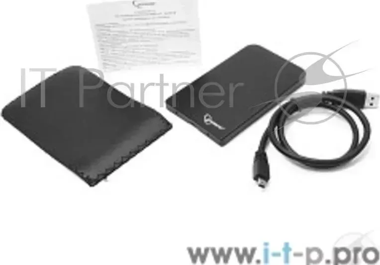 Корпус GEMBIRD EE2 U3S 41, черный, USB 3.0, SATA, металл